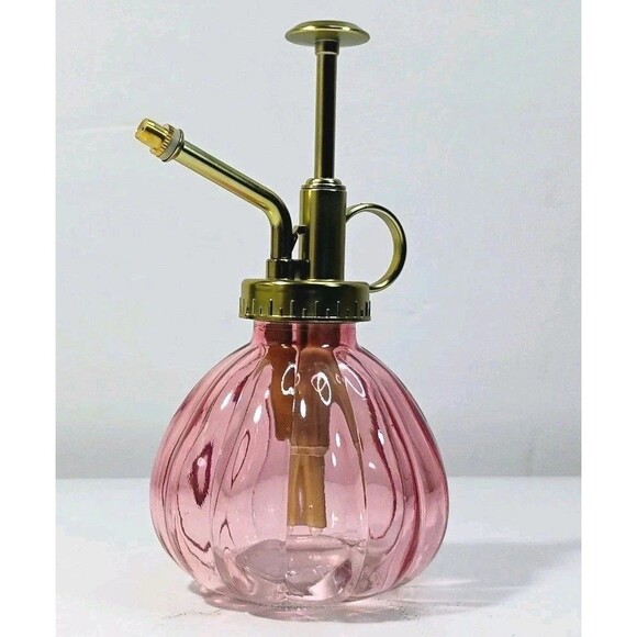 Plant Watering Pot Spray Glass Bottle Sprayer Kettle Flower Mister Pink & Gold - Picture 2 of 12